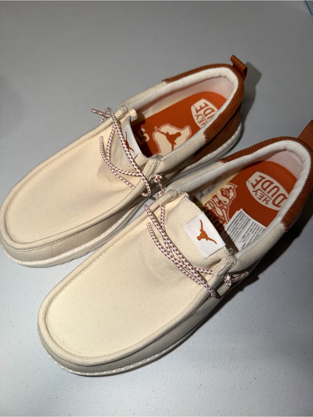 Hey Dude: Men’s Texas Longhorns/NCAA Slip-on Shoes
